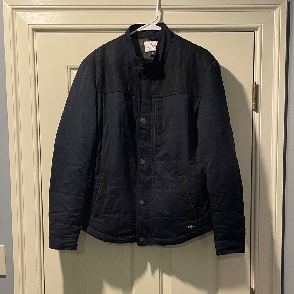Men's Navy Quilted Jacket